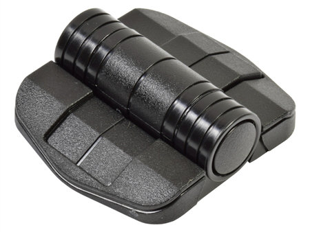 Southco black plastic C6 detent hinge with 80, 115, or 150 degree detents