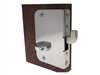 Southco Mobella MG-03-630-24 L-Star entry door lock, with a marine grade 316 stainless steel finish.