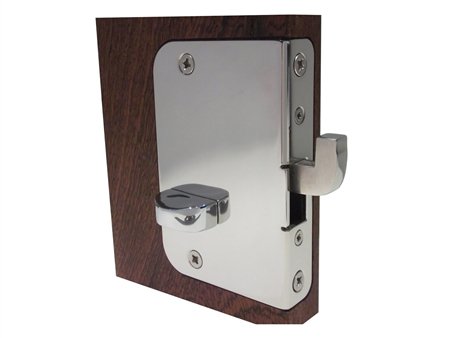 Southco Mobella MG-03-630-24 L-Star entry door lock, with a marine grade 316 stainless steel finish.