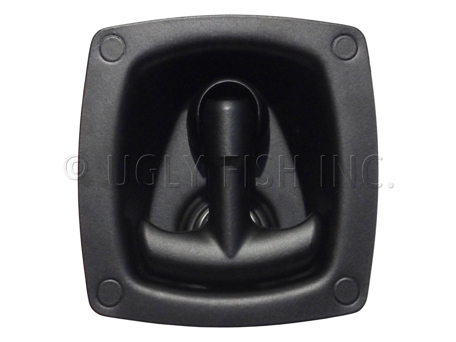 Flat swinghandle with compression function for locking set, Zinc die black  powder-coated and zinc-plated; 2225-U3-RE